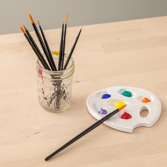 Necessities™ Golden Synthetic Round Acrylic Brushes By Artist's Loft®